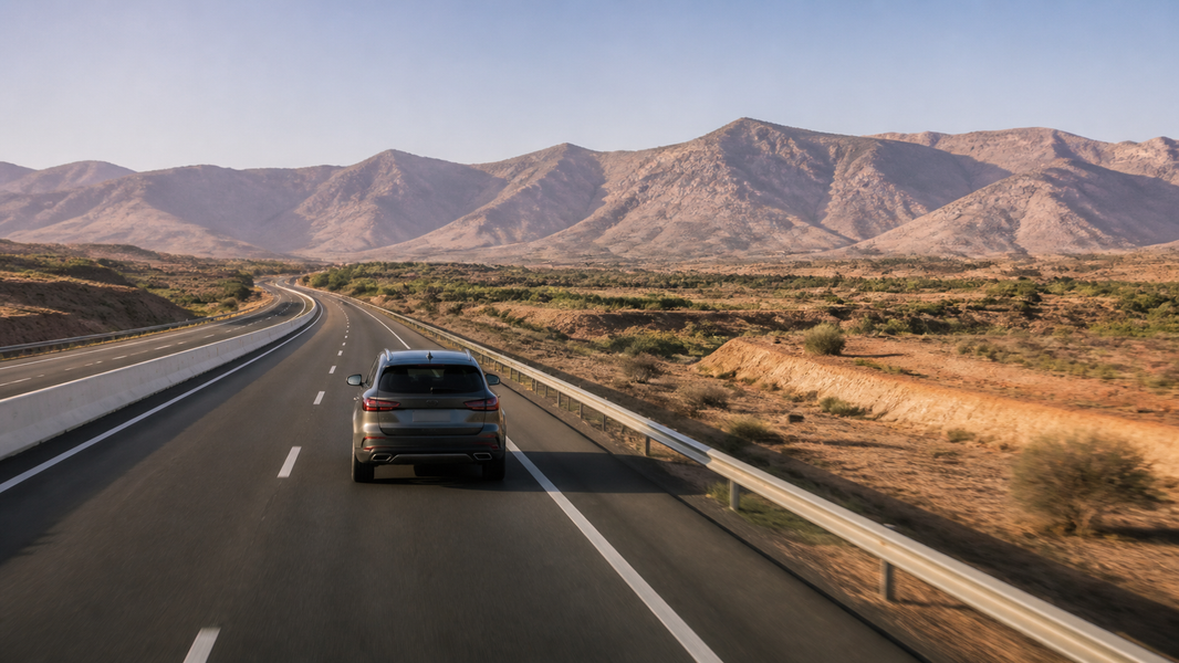 Planification d'itinéraire pour conduire d'Agadir à Marrakech