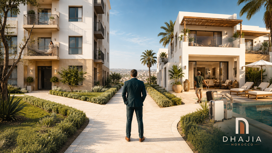 Short-term holiday rental and long-term residential rental strategy comparison in Agadir, Morocco