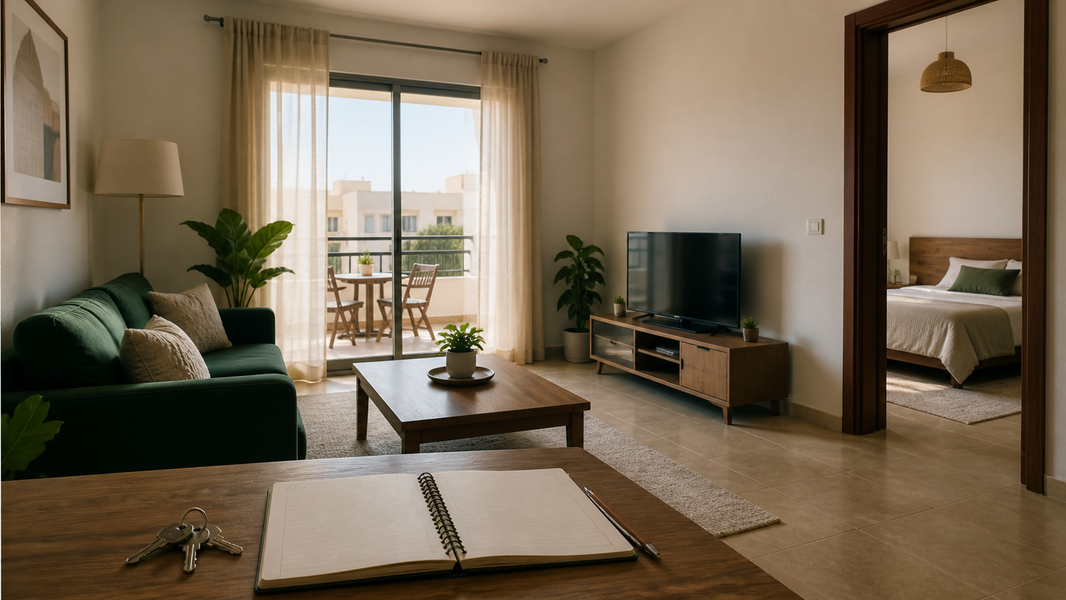 Visite de location d'appartement à long terme à Agadir