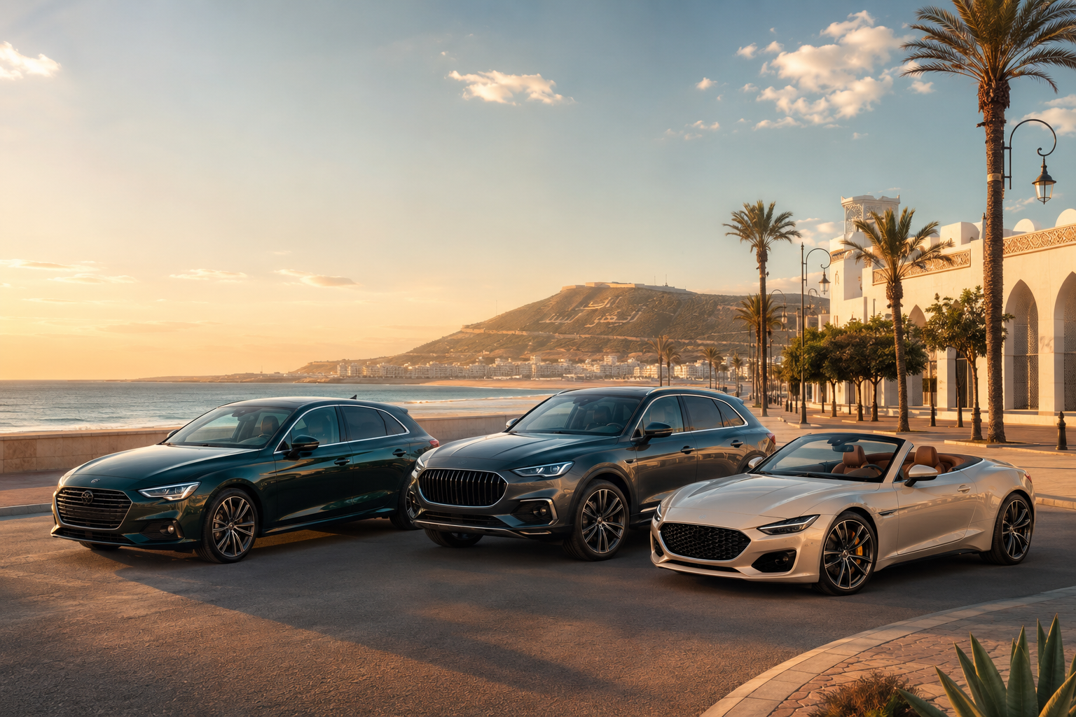 Premium car hire in Agadir arranged by DHAJIA Morocco