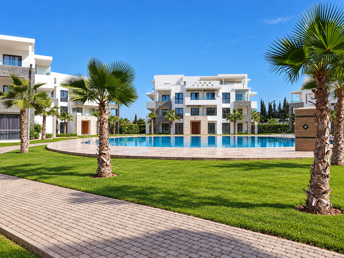 DHAJIA Morocco Hivernage Agadir Bay landscaped garden and pool