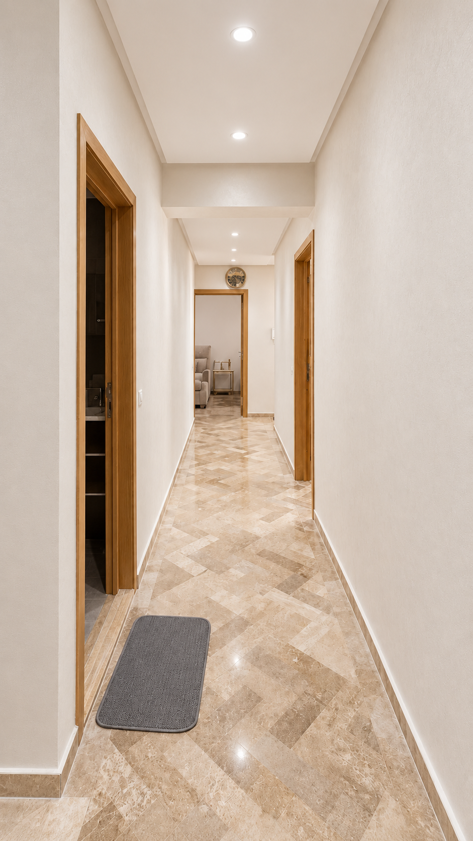 Interior hallway at the Premium holiday apartment near Agadir Bay