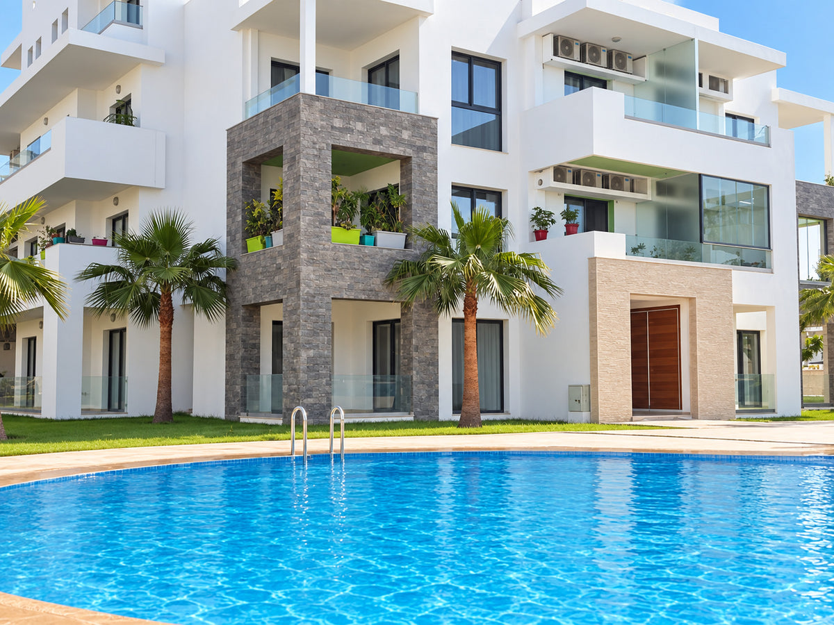 DHAJIA Morocco Hivernage Agadir Bay residence building beside the pool