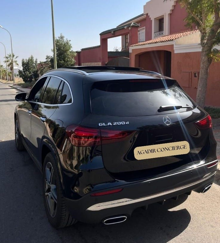 Black Mercedes-Benz GLA 200d available for DHAJIA Morocco car hire in Agadir — view 2