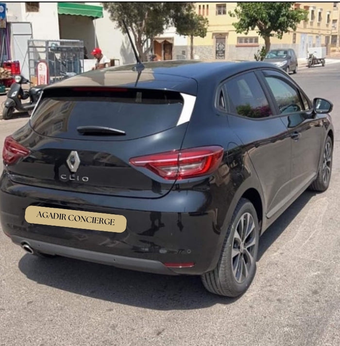 Black Renault Clio 5 available for DHAJIA Morocco car hire in Agadir — view 2