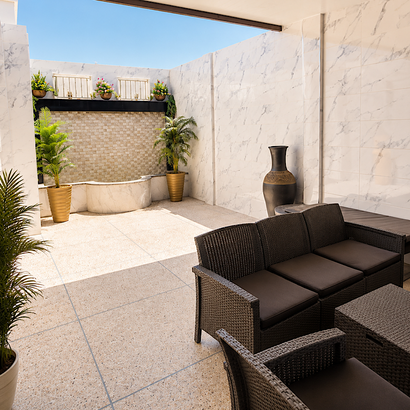 Hay Mohammadi private-terrace apartment by DHAJIA Morocco – property view 07