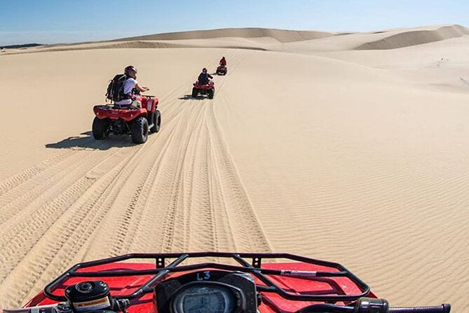 Quad riders on desert tracks — Agadir Quad biking tour
