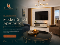 DHAJIA Hay Mohammadi, Agadir Modern 2-Bed Apartment + Mountain Views + Fibre WiFi-1