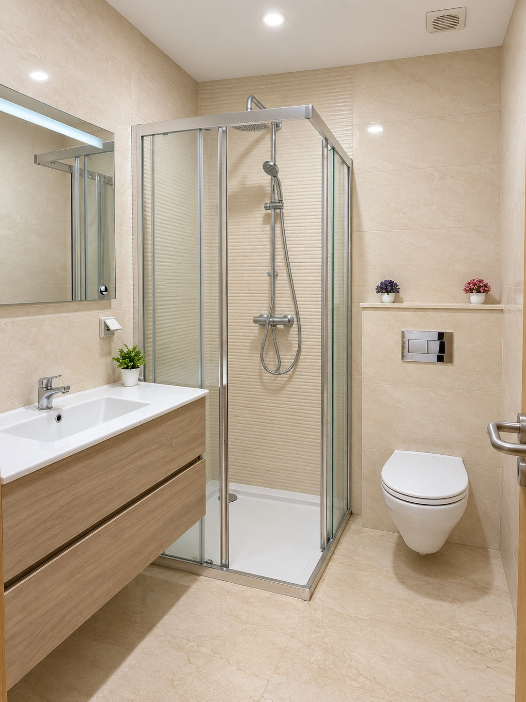 Bathrooms | Bathroom with walk-in shower in the Agadir Bay 3 Sonaba apartment