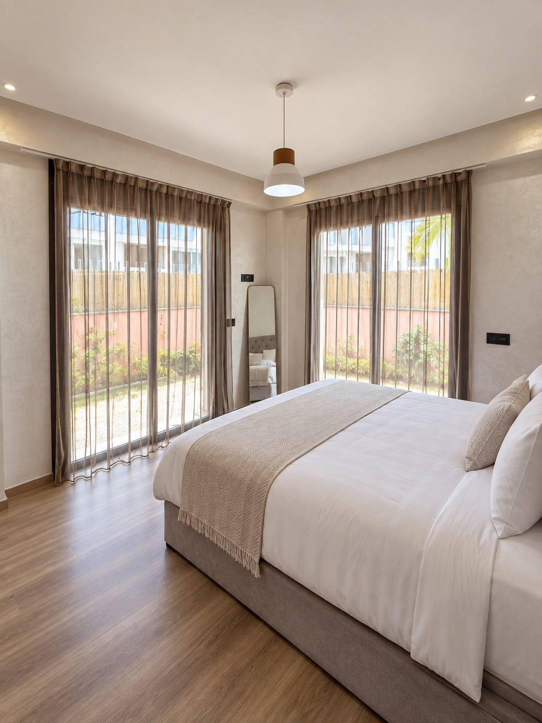 Bedrooms | Bedroom with garden doors and natural light