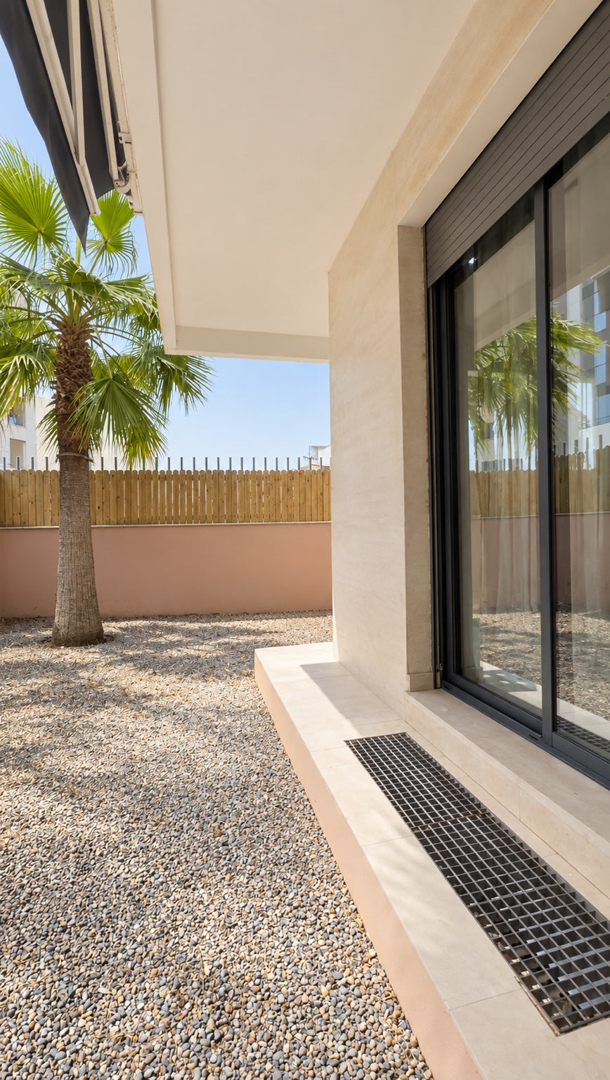 Private garden | Terrace doors opening to the private garden