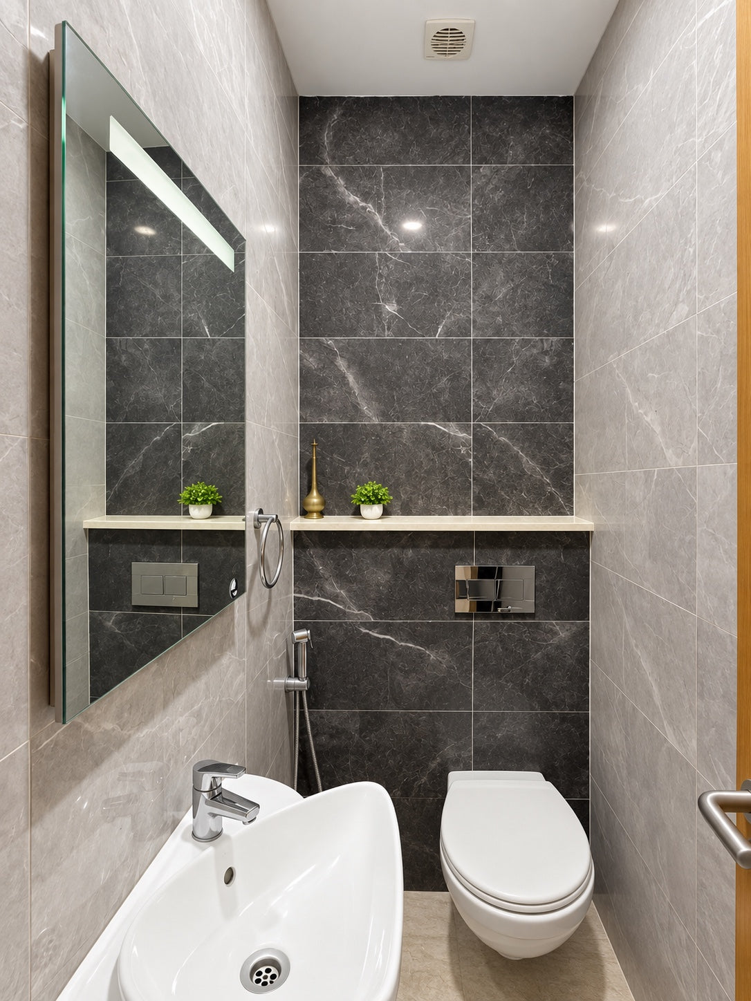 Bathrooms | Modern bathroom vanity and toilet