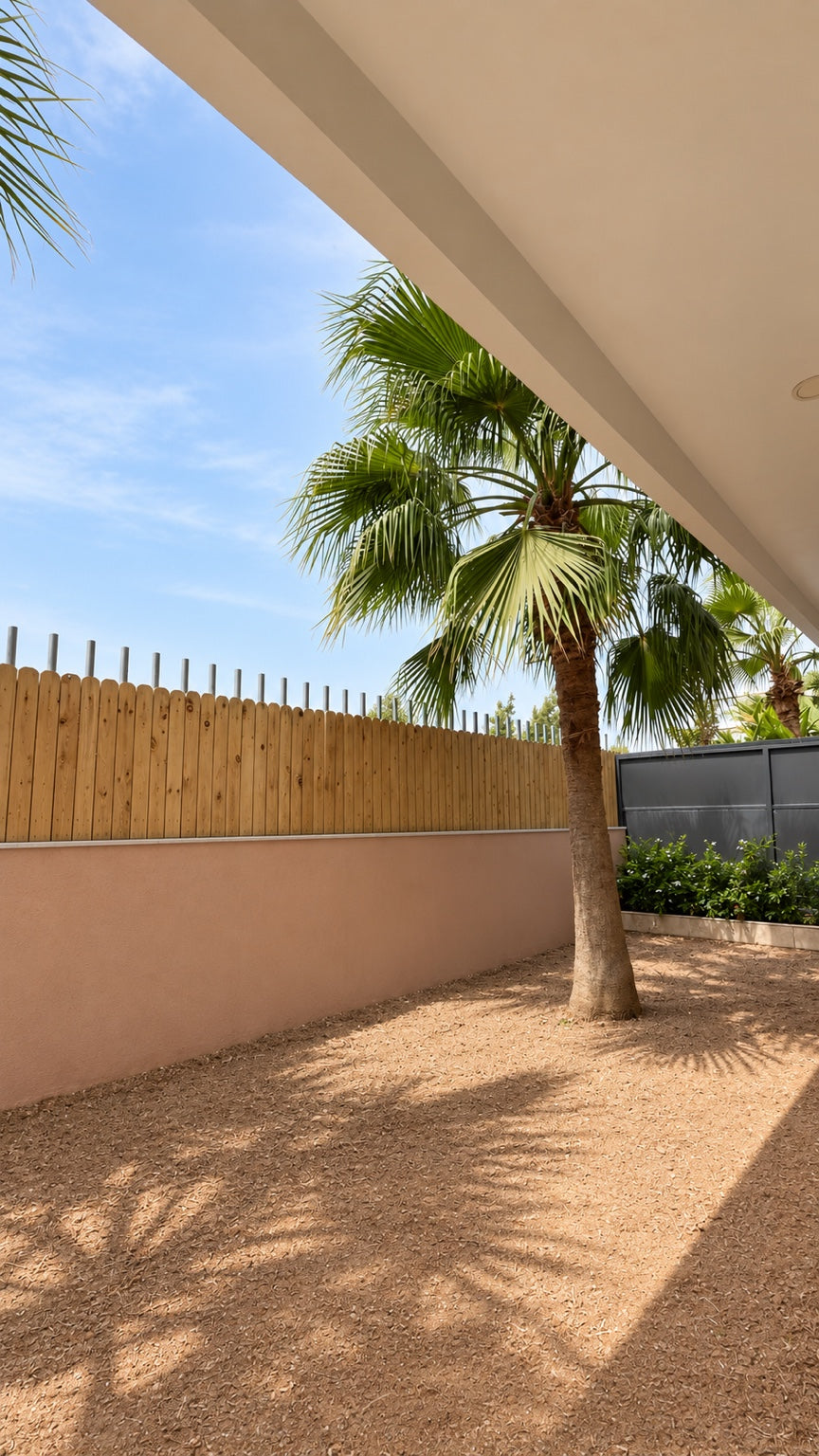 Private garden | Palm tree corner inside the private garden