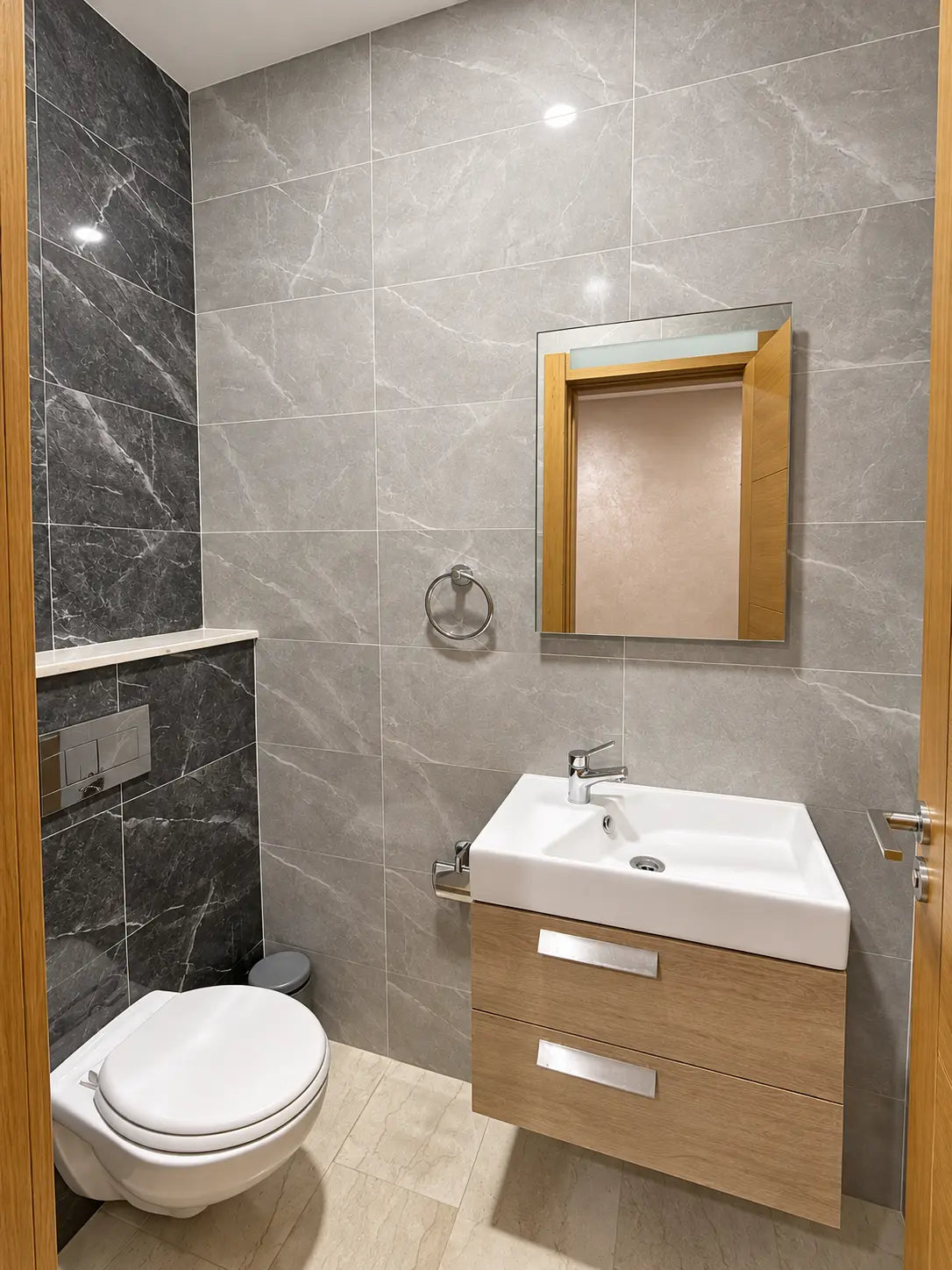 Bathroom | Bathroom vanity and WC view