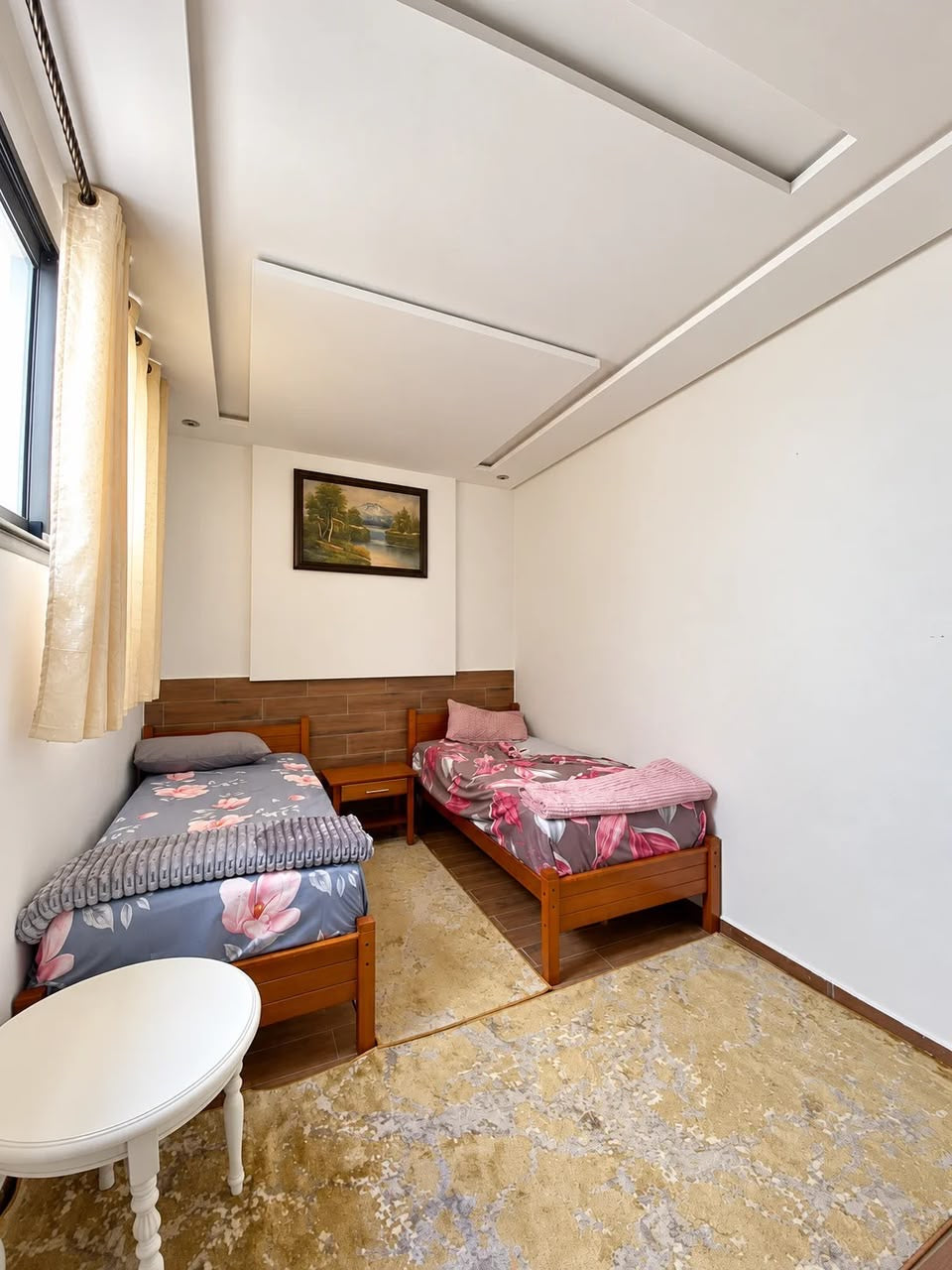 Twin bedroom with two single beds
