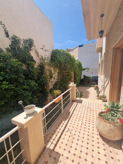 Garden-side terrace — Dakhla Bloc F1 villa, Agadir