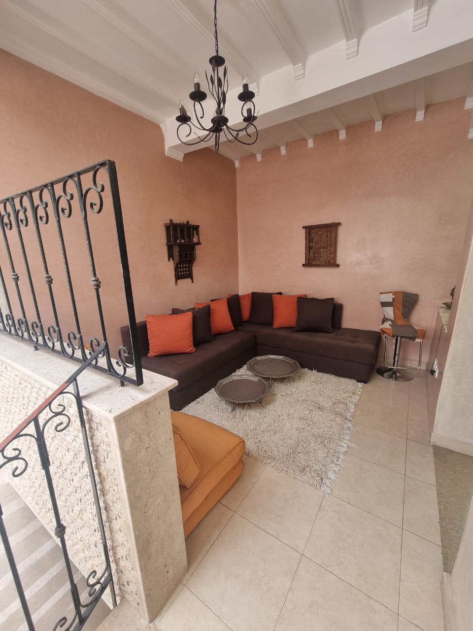 Lower-level living space — Dakhla Bloc F1 villa, Agadir