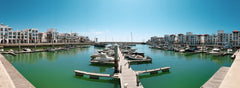 Agadir Marina and moored boats — destination image, not the confirmed excursion vessel