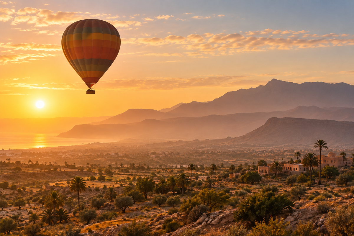 Agadir Sunrise Hot Air Balloon Flight & Breakfast — DHAJIA Morocco