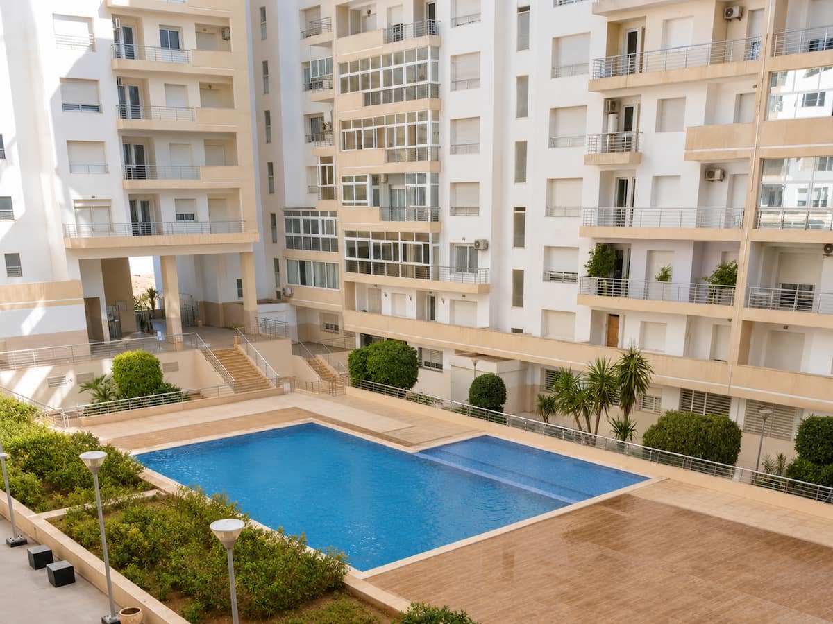 Islane GH6 shared swimming pool at Résidence Islane in Agadir
