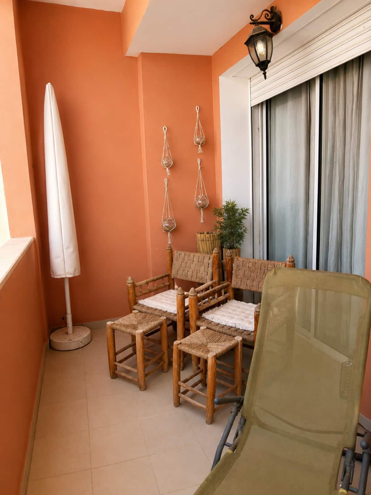 Islane GH6 private balcony seating area in Agadir