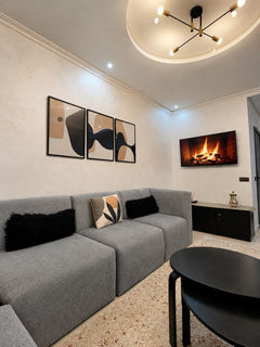 Interior detail in the DHAJIA Haut Founty apartment near Agadir Bay.
