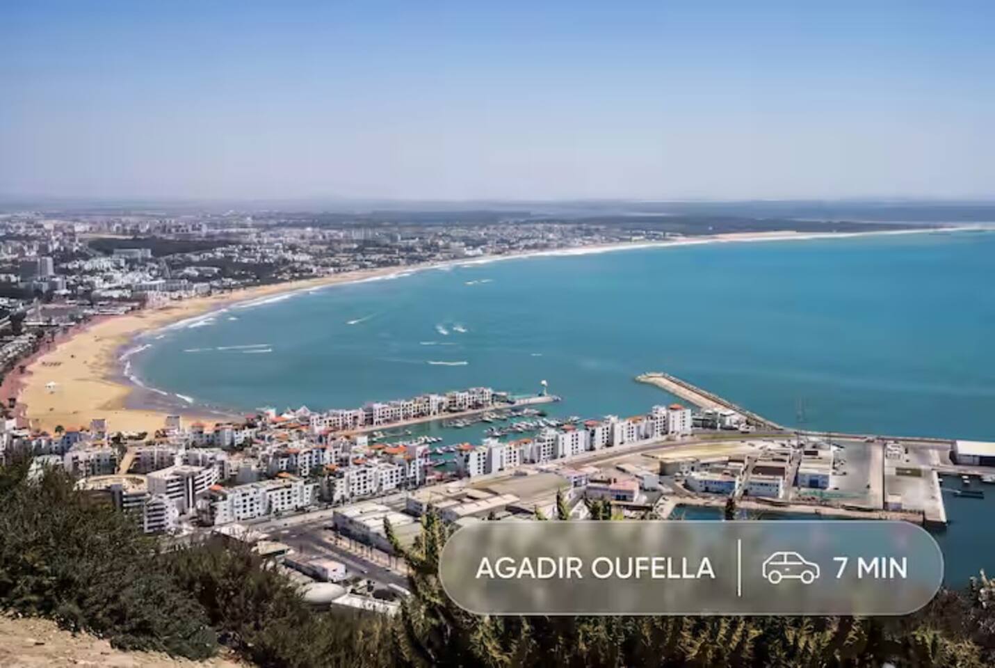 Panoramic view from Agadir Oufella, a landmark accessible from Hay Mohammadi.