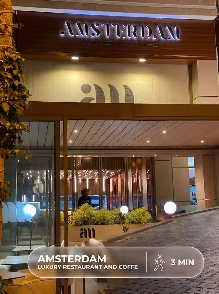 Amsterdam Eatery in Agadir, shown as a nearby dining option for guests.