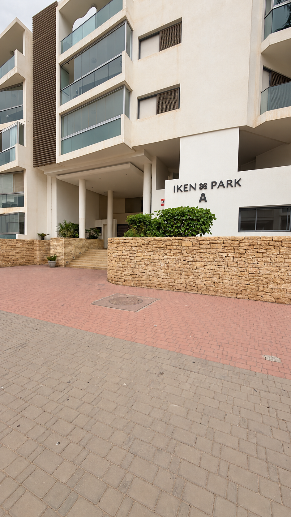 Apartment residence exterior at the Iken Gardens holiday apartment, Agadir Bay
