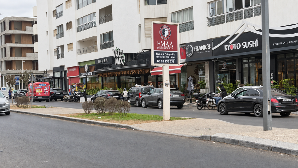 Shops near the residence at the Iken Gardens holiday apartment, Agadir Bay