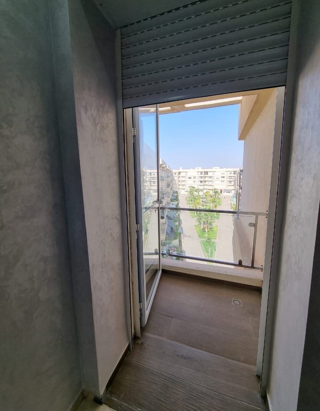 Balcony doorway — Résidence Elkatani, Les Jardins d’Agadir, 79 m²