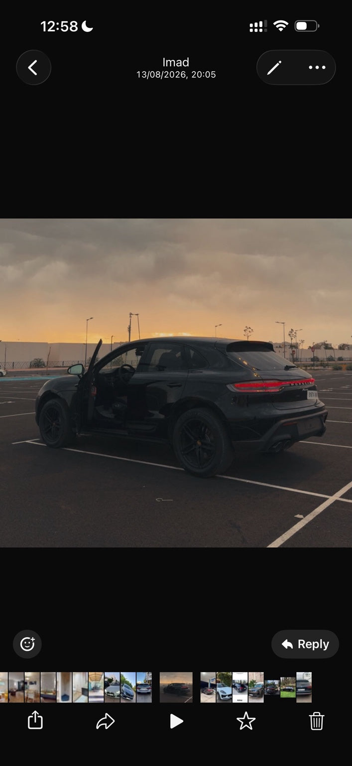 Dark grey Porsche Macan available for car hire enquiries in Agadir
